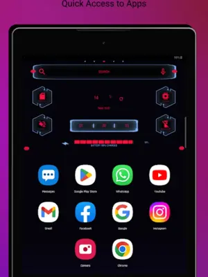 Neo Launcher Hyperion Scifi android App screenshot 1