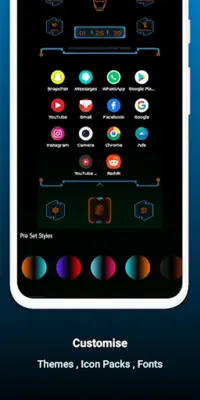 Neo Launcher Hyperion Scifi android App screenshot 7